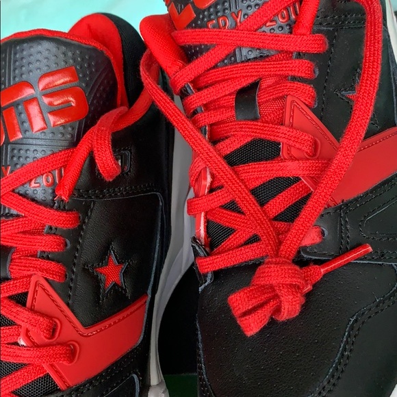 CONVERSE ERX 260 OX BLACK/UNIVERSITY RED/White WMN - Picture 8 of 16